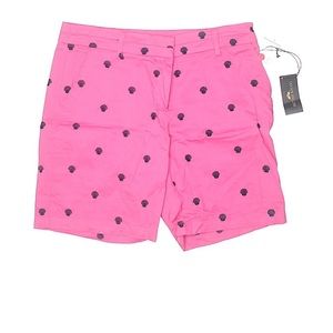 BRITISH KHAKI PINK BERMUDA SHORTS WITH NAVY SHELLS
